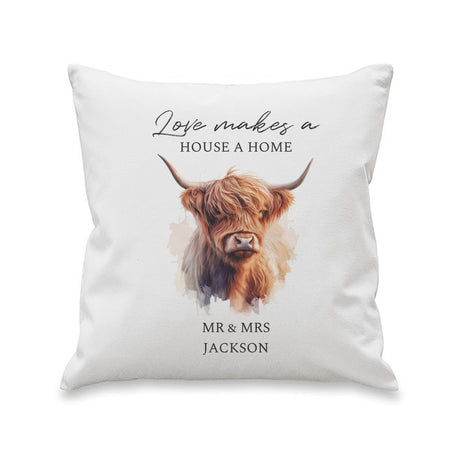 Personalised Highland Cow Cushion: 5 - Cushions By Gift Moments