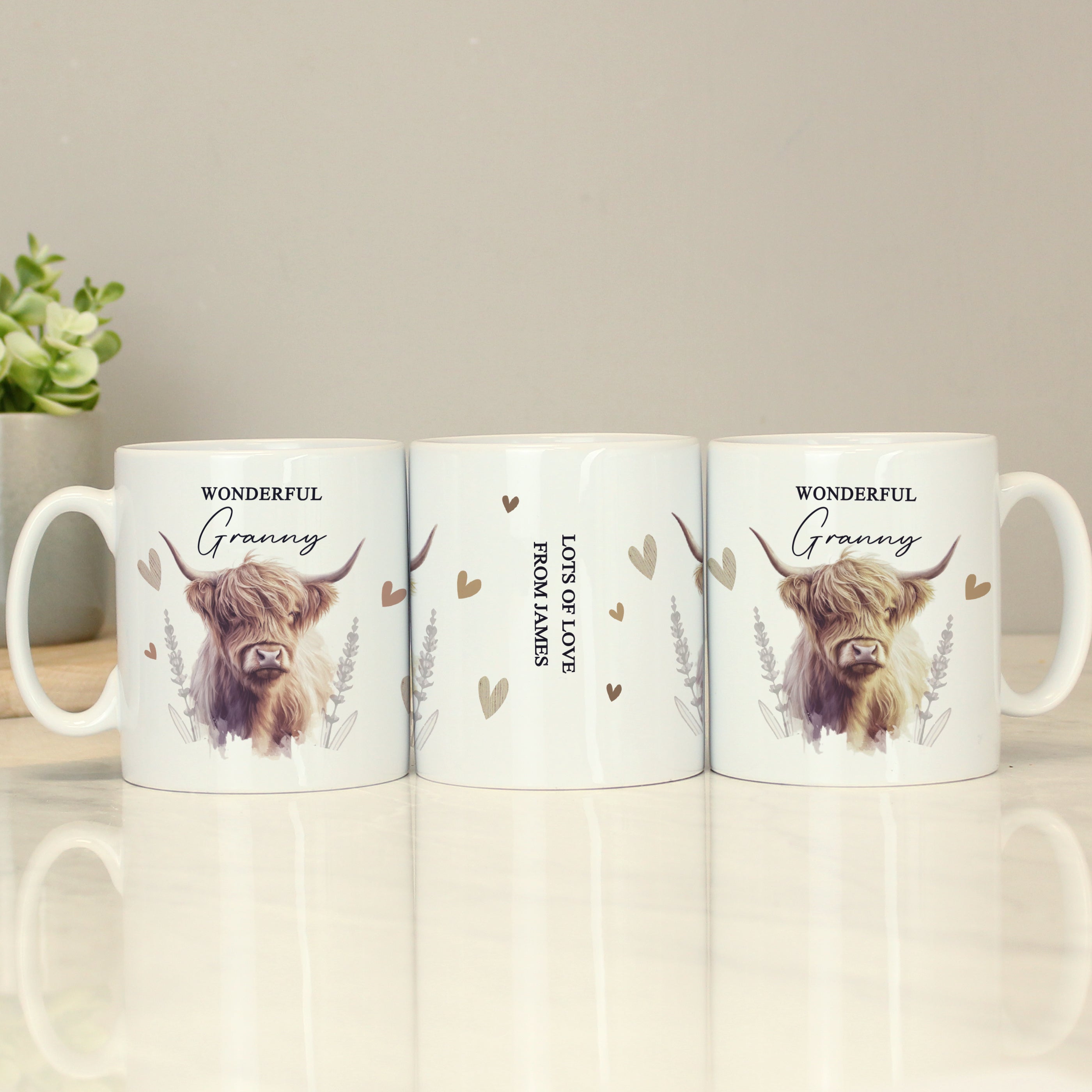 Personalised Highland Cow Mug - Shop Mugs At Gift Moments - 4