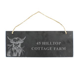Personalised Highland Cow Slate Sign: 7 - Signs & Plaques By Gift Moments