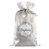 Personalised Holly Grey Christmas Sack: 4 - Christmas Sacks By Gift Moments