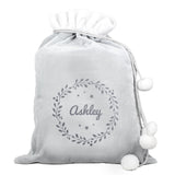 Personalised Holly Grey Christmas Sack: 5 - Christmas Sacks By Gift Moments