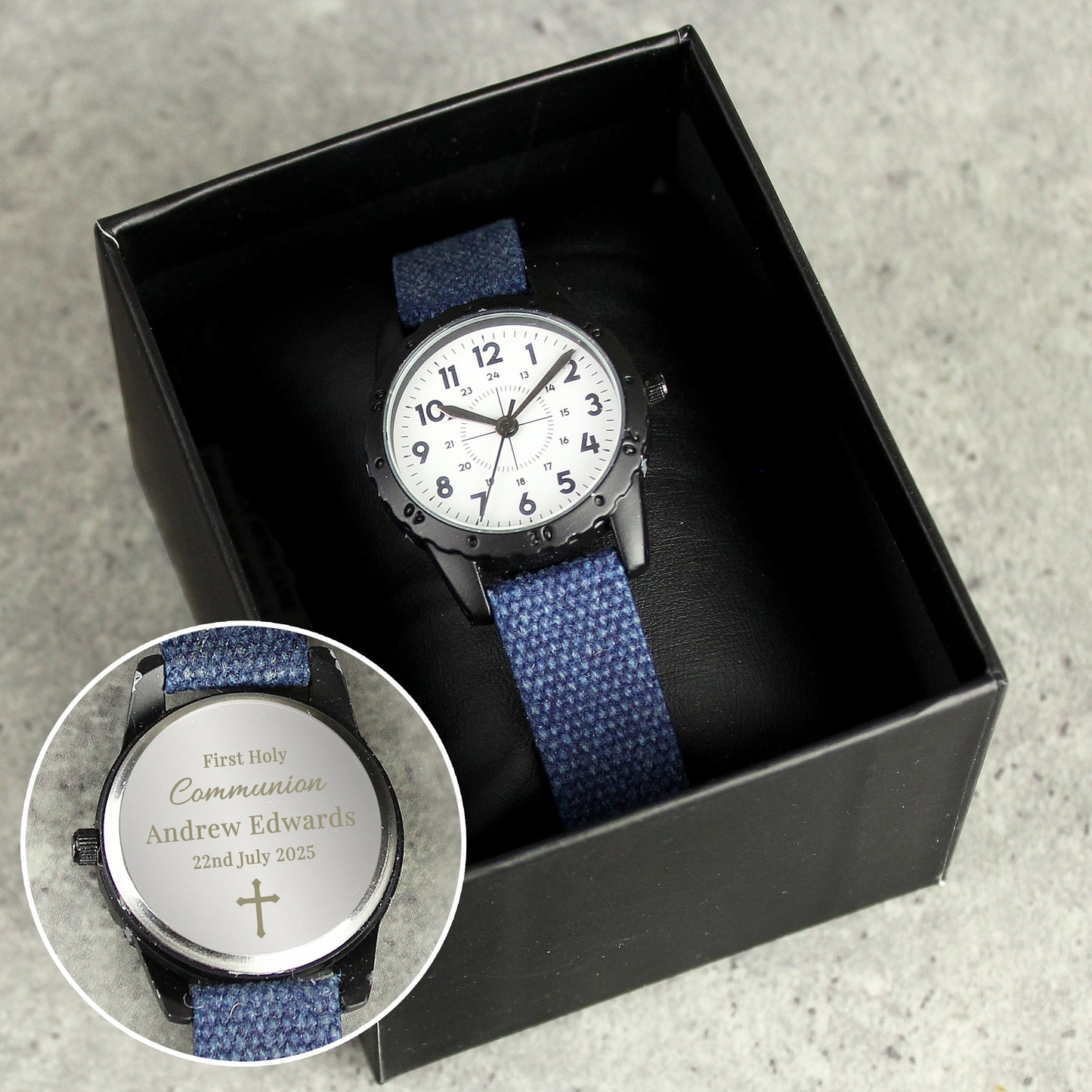 Personalised Holy Communion/Christening Blue Watch: 1 - Watches By Gift Moments