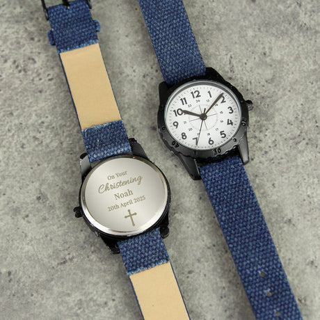 Personalised Holy Communion/Christening Blue Watch: 3 - Watches By Gift Moments