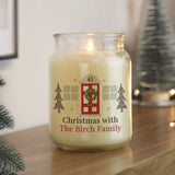 Personalised Home For Christmas Large Candle Jar: 2 - Candles By Gift Moments