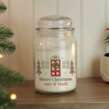 Personalised Home For Christmas Large Candle Jar: 1 - Candles By Gift Moments