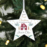 Personalised Home For Christmas Star Ornament - Shop Christmas Decorations At Gift Moments - 2