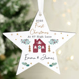 Personalised Home For Christmas Star Ornament - Shop Christmas Decorations At Gift Moments - 1