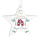 Personalised Home For Christmas Star Ornament - Shop Christmas Decorations At Gift Moments - 4