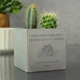 Personalised Our Home Concrete Plant Pot: 6 - Pots & Planters By Gift Moments