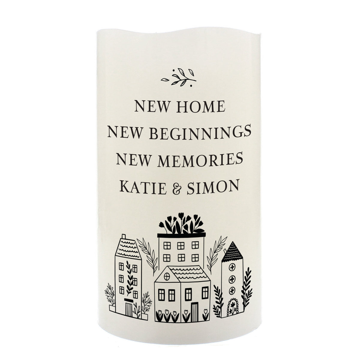 Personalised HOME LED Candle: 5 - LED Lighting By Gift Moments