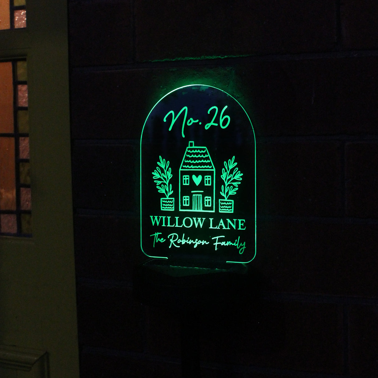 Personalised Home Outdoor Solar Light: 3 - Solar Lights By Gift Moments