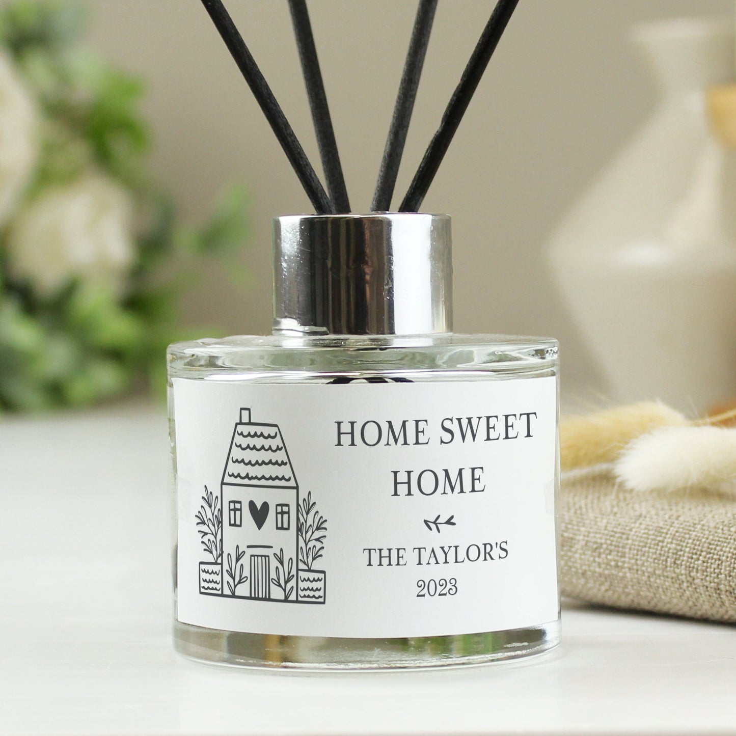 Personalised HOME Reed Diffuser: 1 - Reed Diffusers By Gift Moments