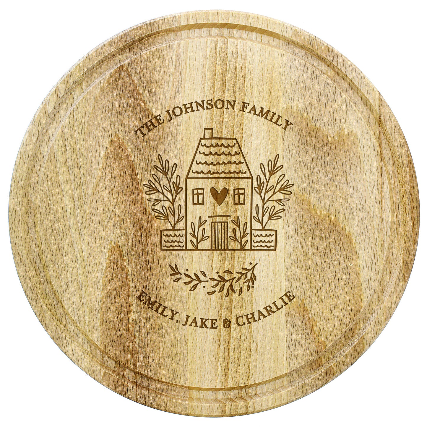 Personalised HOME Round Chopping Board: 5 - Chopping Boards By Gift Moments