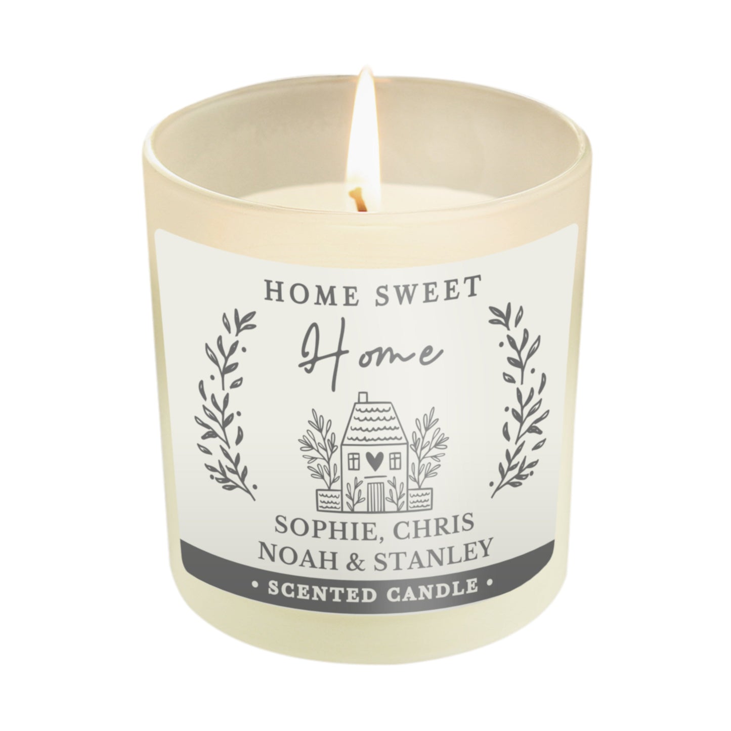 Personalised HOME Scented Jar Candle: 5 - Candles By Gift Moments