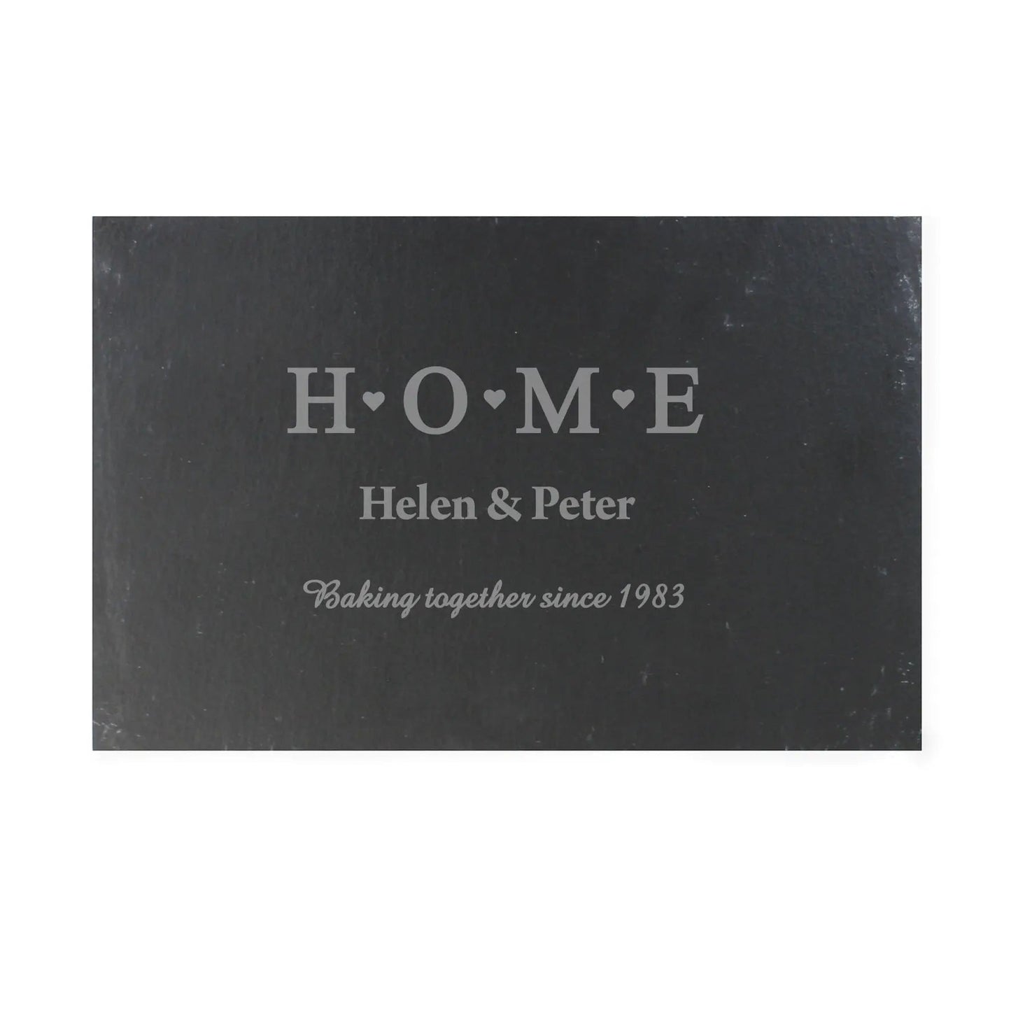 Personalised HOME Slate Rectangle Placemat: 4 - Placemats By Gift Moments