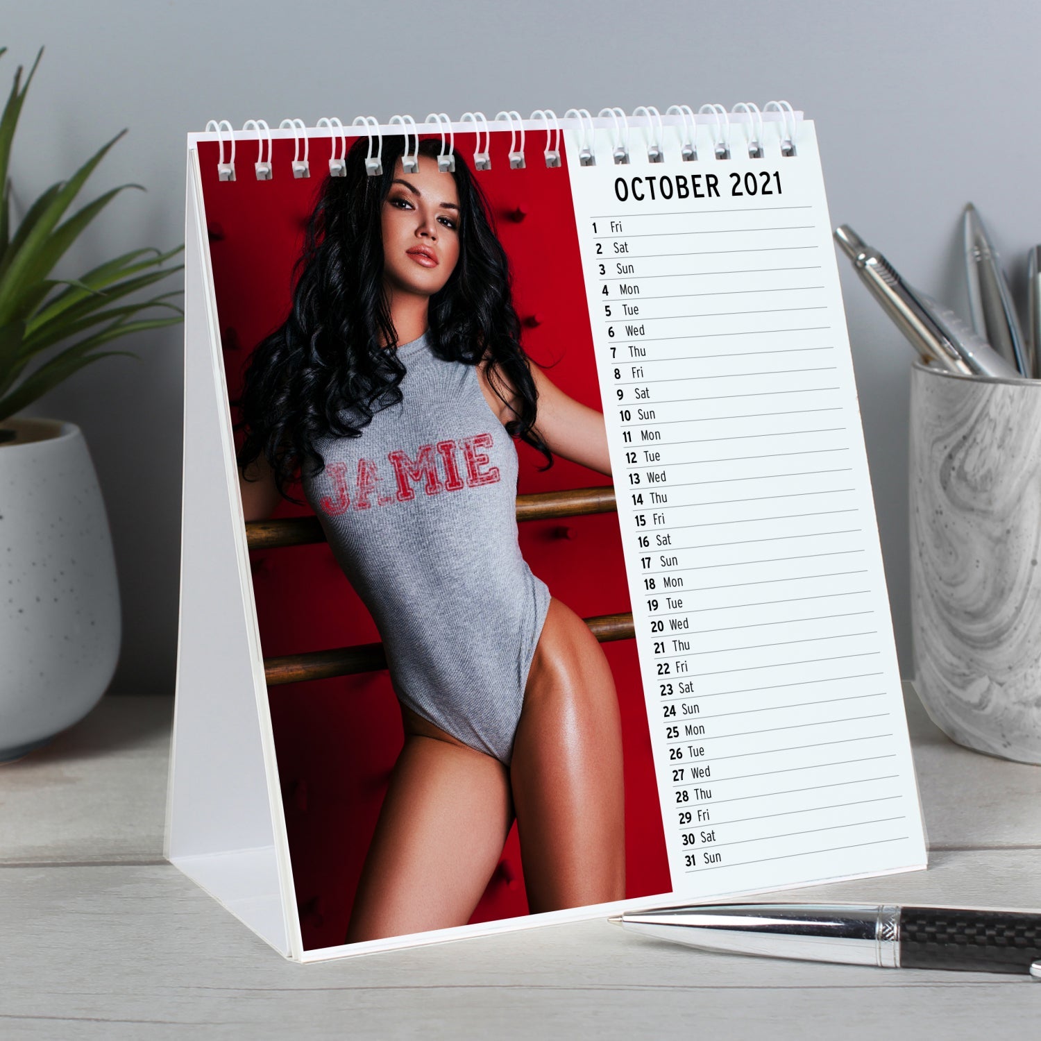 Personalised Hot Chicks Desk Calendar: 2 - Calendars & Planners By Gift Moments