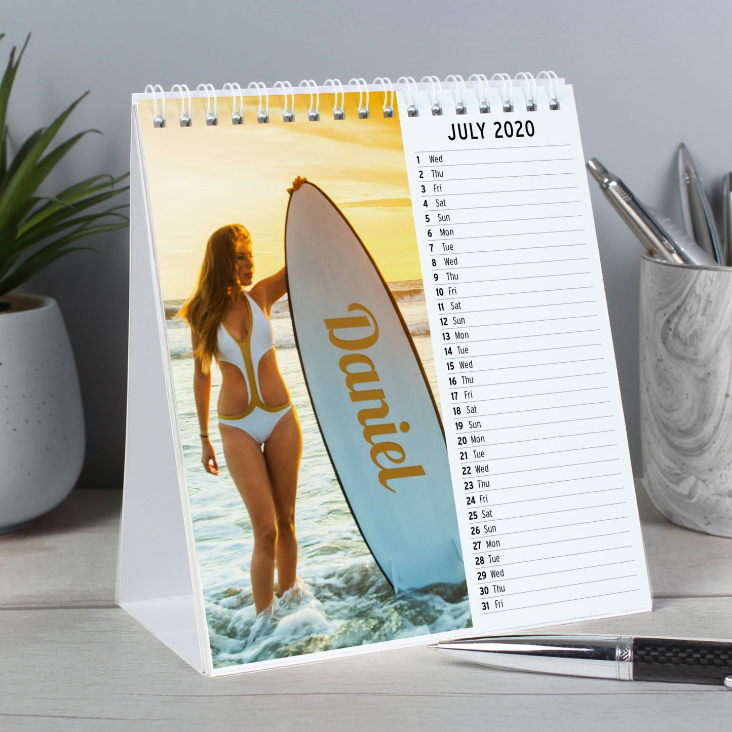 Personalised Hot Chicks Desk Calendar: 3 - Calendars & Planners By Gift Moments