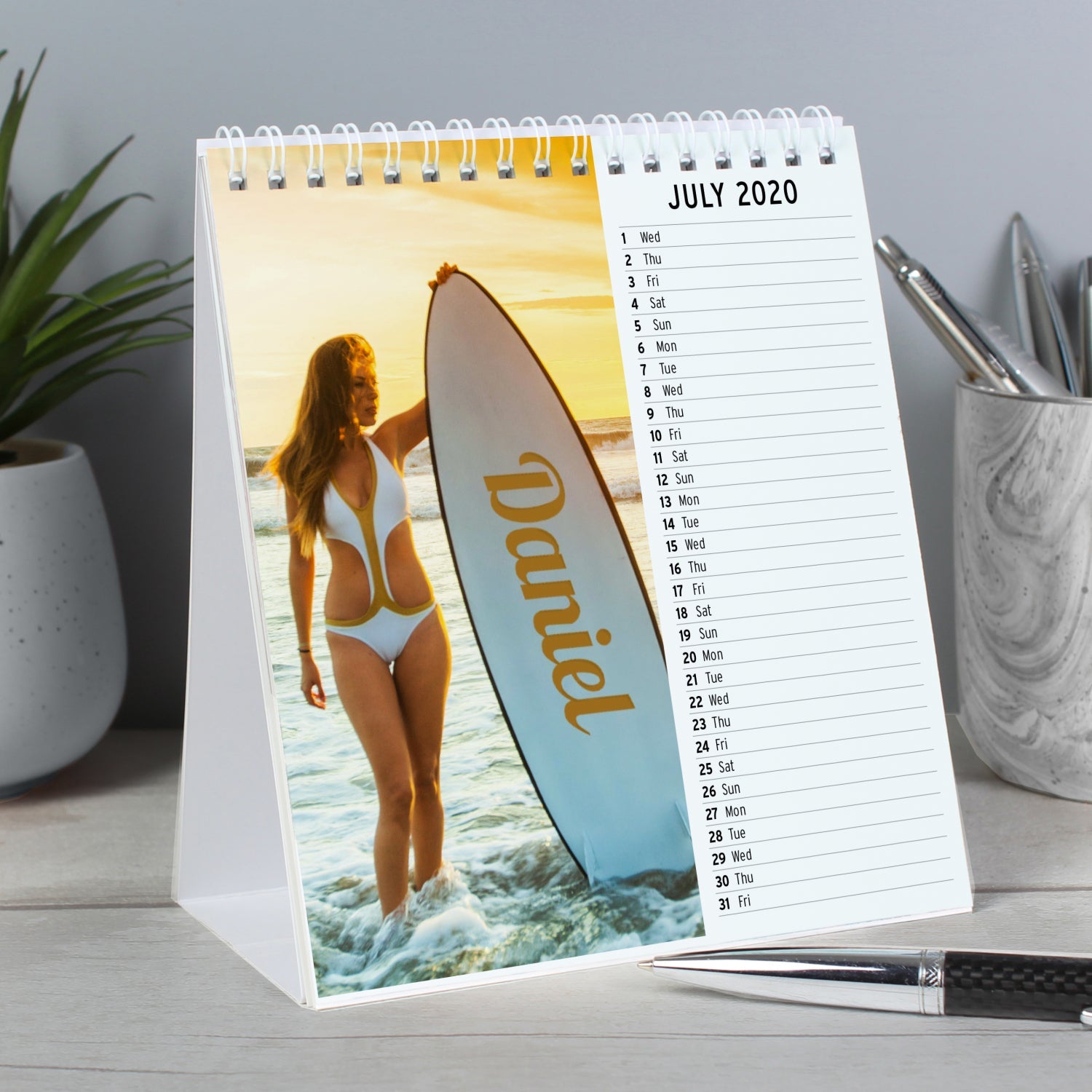 Personalised Hot Chicks Desk Calendar: 3 - Calendars & Planners By Gift Moments