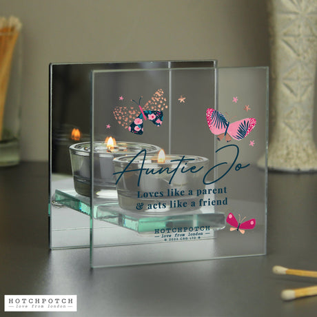 Personalised Hotchpotch Butterfly Mirrored Tealight Holder: 3 - Candle Holders By Hotchpotch