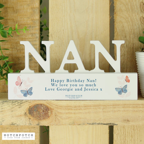Personalised Hotchpotch Butterfly Nan Ornament: 4 - Ornaments By Hotchpotch