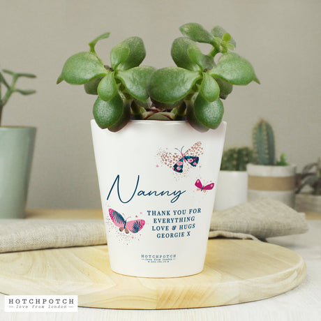 Personalised Hotchpotch Butterfly Plant Pot: 2 - Pots & Planters By Hotchpotch