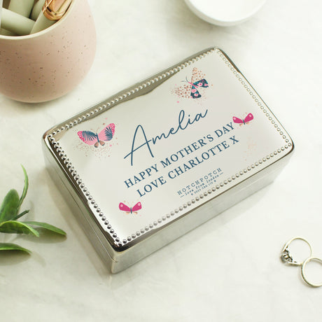 Personalised Hotchpotch Butterfly Rectangular Jewellery Box: 1 - Jewellery Boxes By Hotchpotch