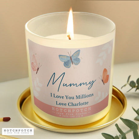 Personalised Hotchpotch Butterfly Scented Candle Jar: 4 - Candles By Hotchpotch