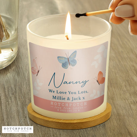 Personalised Hotchpotch Butterfly Scented Candle Jar: 3 - Candles By Hotchpotch