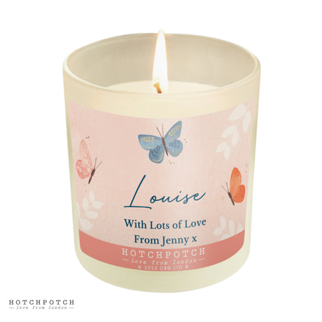 Personalised Hotchpotch Butterfly Scented Candle Jar: 5 - Candles By Hotchpotch