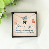 Personalised Hotchpotch Butterfly Sentiment Necklace and Box: 4 - Necklaces By Gift Moments