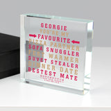 Personalised Hotchpotch My Favourite Crystal Token: 4 - Crystal Tokens By Hotchpotch