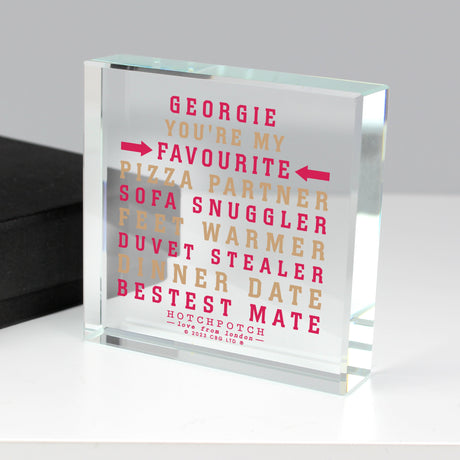 Personalised Hotchpotch My Favourite Crystal Token: 4 - Crystal Tokens By Hotchpotch