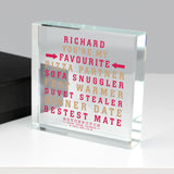Personalised Hotchpotch My Favourite Crystal Token: 2 - Crystal Tokens By Hotchpotch
