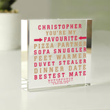 Personalised Hotchpotch My Favourite Crystal Token: 1 - Crystal Tokens By Hotchpotch