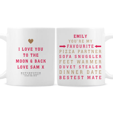 Personalised Hotchpotch My Favourite Mug: 5 - Mugs By Hotchpotch