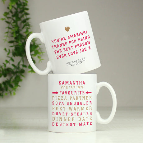 Personalised Hotchpotch My Favourite Mug: 3 - Mugs By Hotchpotch