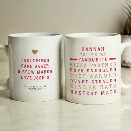 Personalised Hotchpotch My Favourite Mug: 6 - Mugs By Hotchpotch