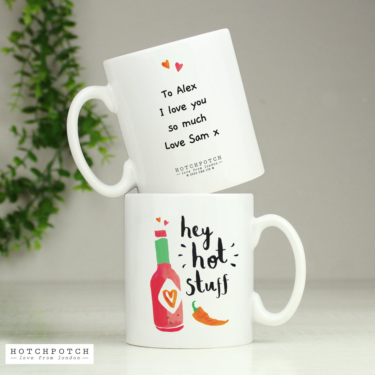 Personalised Hotchpotch Hot Stuff Mug: 2 - Mugs By Hotchpotch