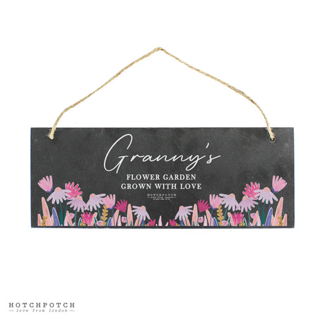 Personalised Hotchpotch Wild Flower Hanging Slate Plaque: 5 - Signs & Plaques By Hotchpotch