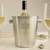 Personalised House Stainless Steel Ice Bucket: 4 - Barware By Gift Moments