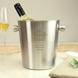 Personalised House Stainless Steel Ice Bucket: 5 - Barware By Gift Moments