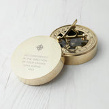 Personalised Iconic Adventurer’s Sundial Compass: 7 - Compasses By Gift Moments