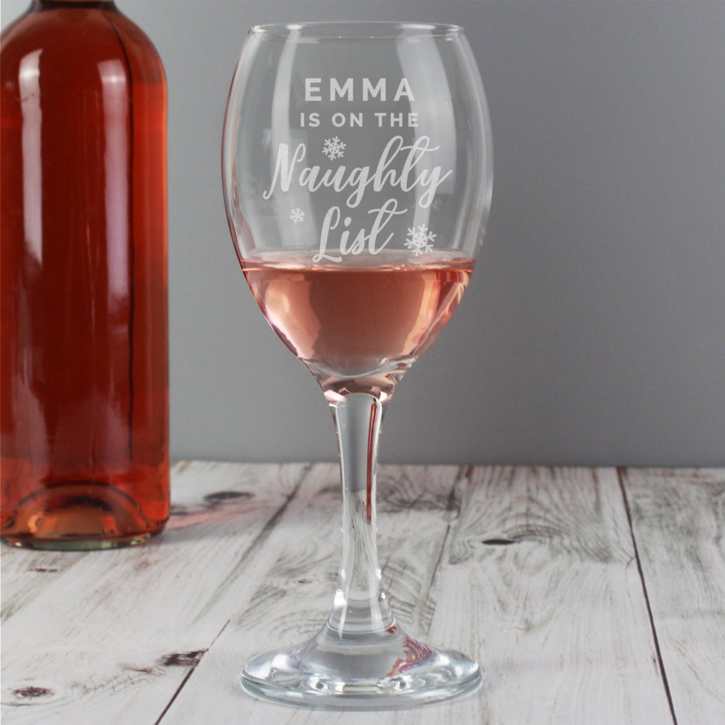 Personalised I’m On The Naughty List Wine Glass: 3 - Wine Glasses By Gift Moments