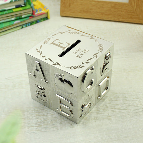 Personalised Initial ABC Money Box: 3 - Money Boxes By Gift Moments