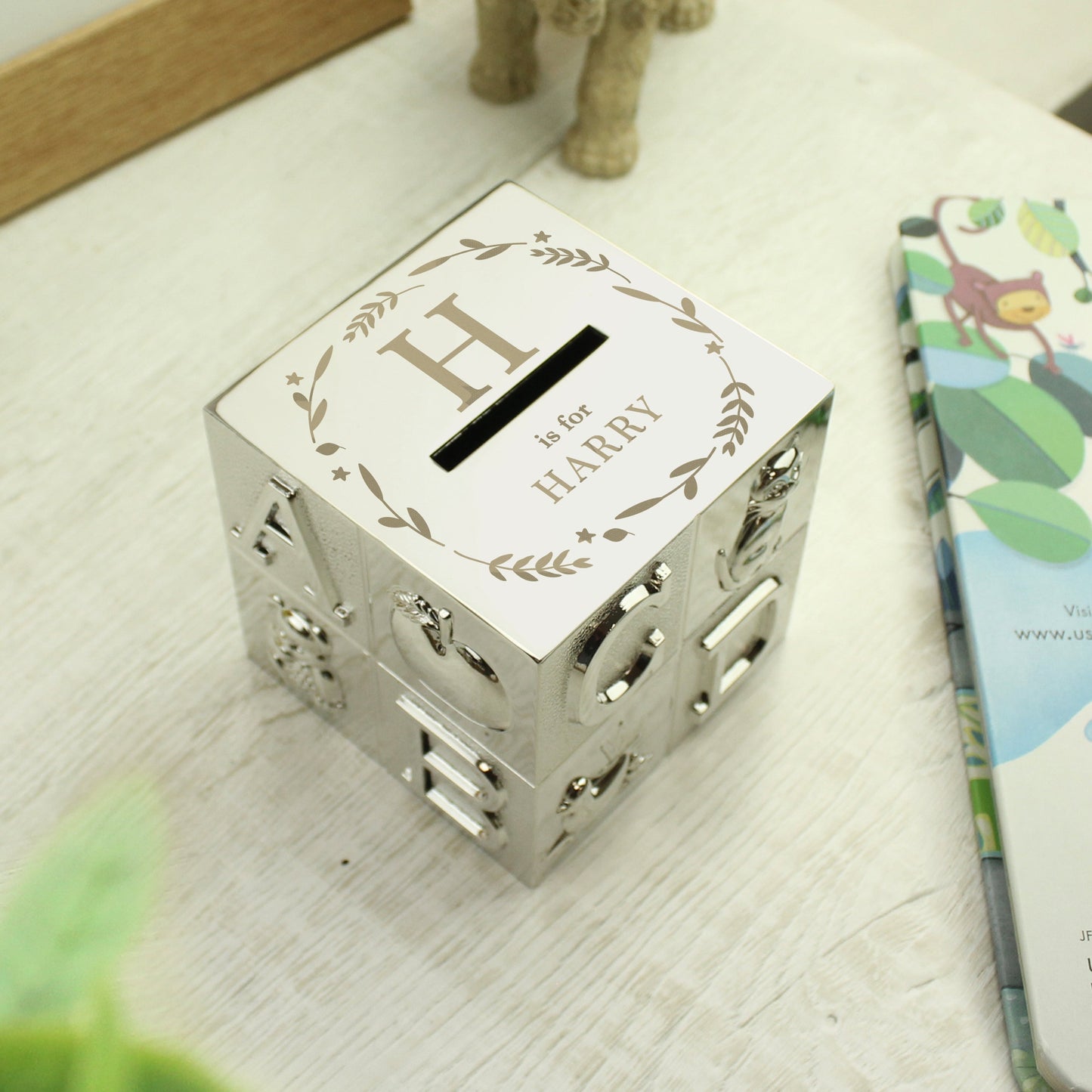 Personalised Initial ABC Money Box: 1 - Money Boxes By Gift Moments