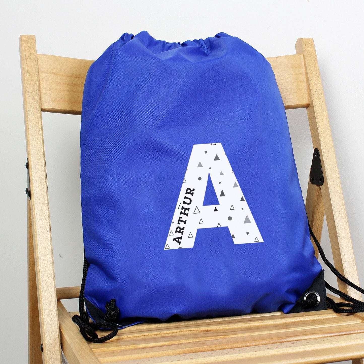 Personalised Initial Blue Kit Bag: 1 - Kids Bags By Gift Moments