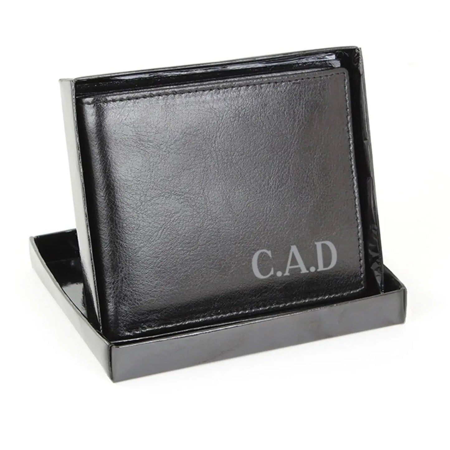Personalised Initial Leather Wallet: 3 - Wallets & Money Clips By Gift Moments