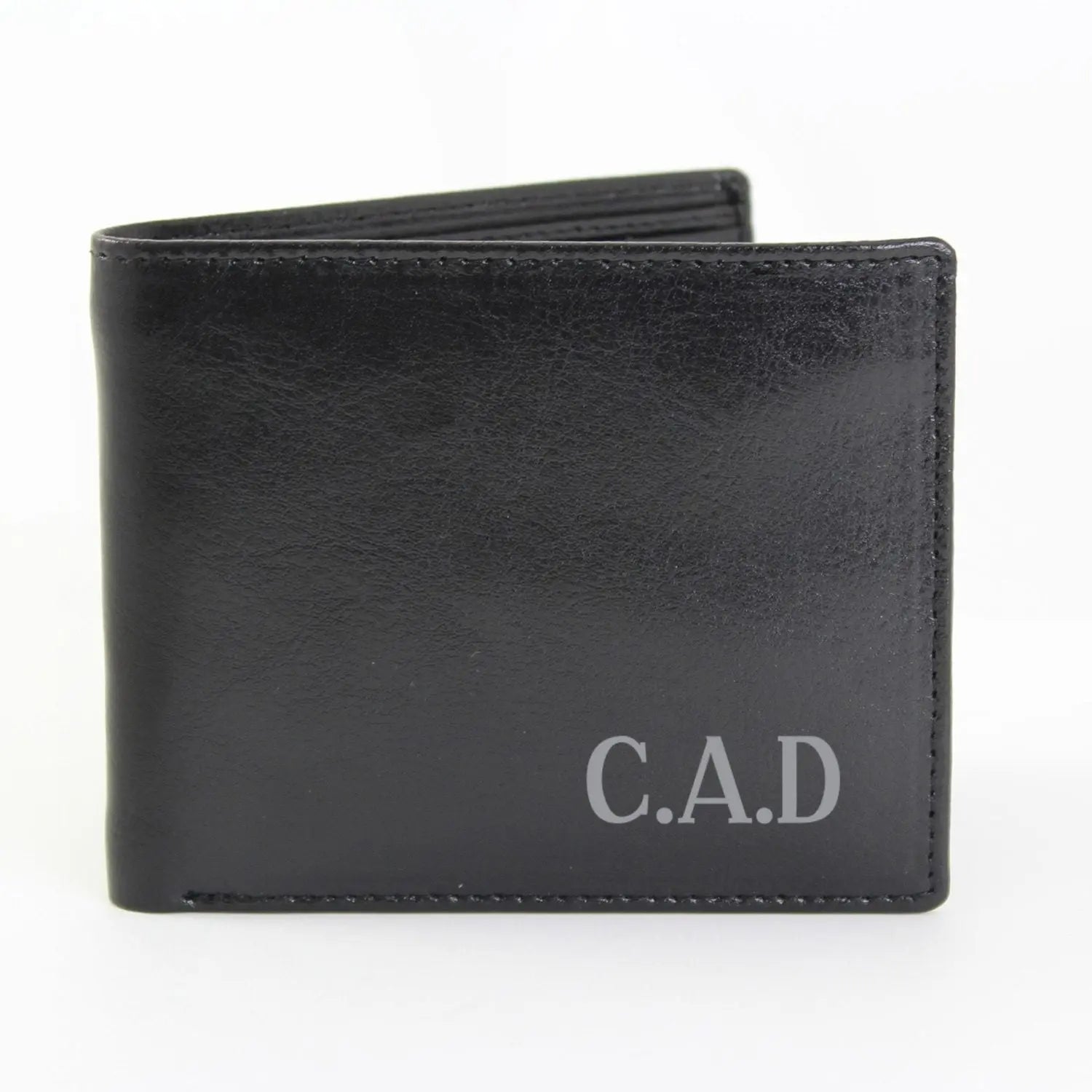 Personalised Initial Leather Wallet: 2 - Wallets & Money Clips By Gift Moments
