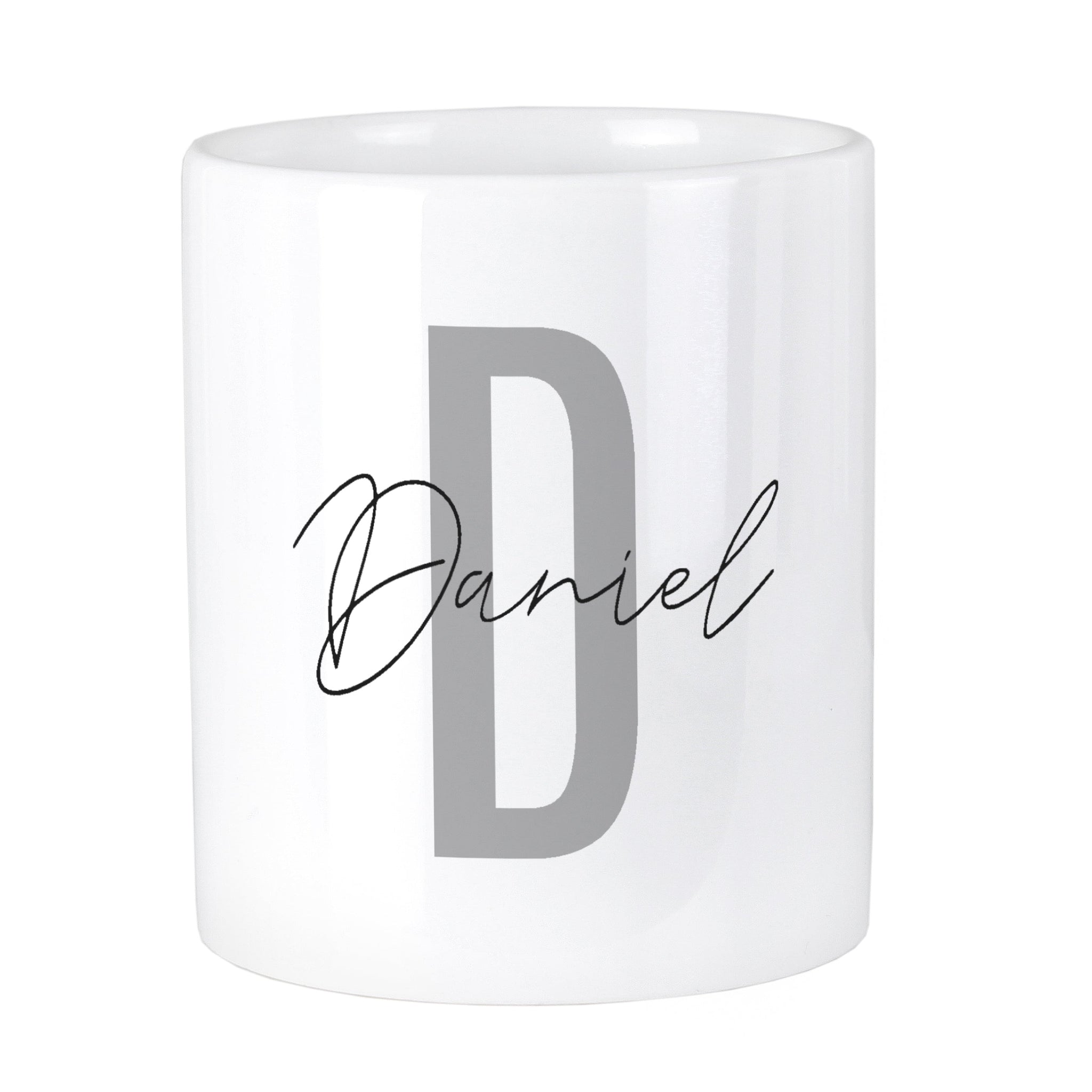 Personalised Initial & Name Ceramic Storage Pot: 4 - Storage By Gift Moments