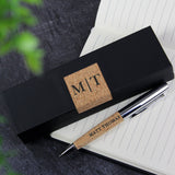 Personalised Initial & Name Cork Pen Set: 1 - Pens & Pencils By Gift Moments